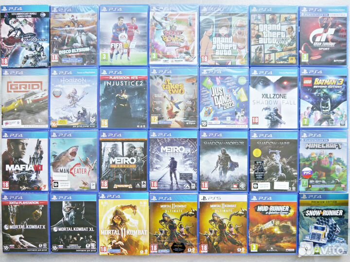 Лицензионные игры на PS4/PS5 (новые и б/у) (почта)
