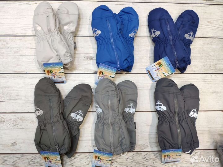 Варежки краги зимние детские на молнии