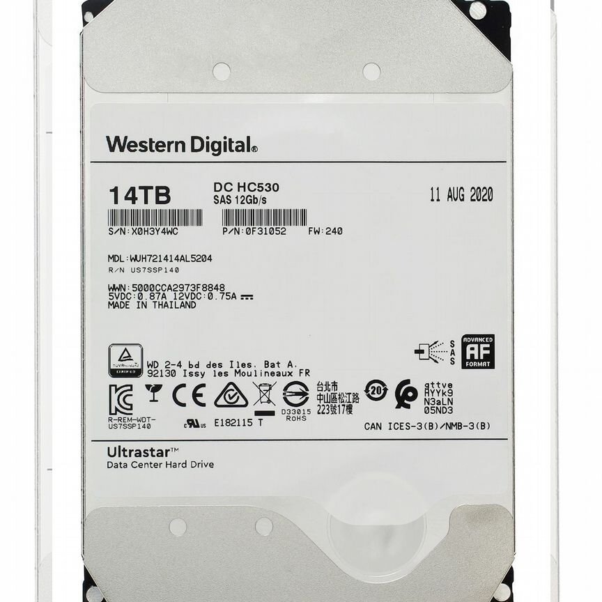 [WUH721414AL5204] Жесткий Диск Western Digital 14tb Wuh721414al5204
