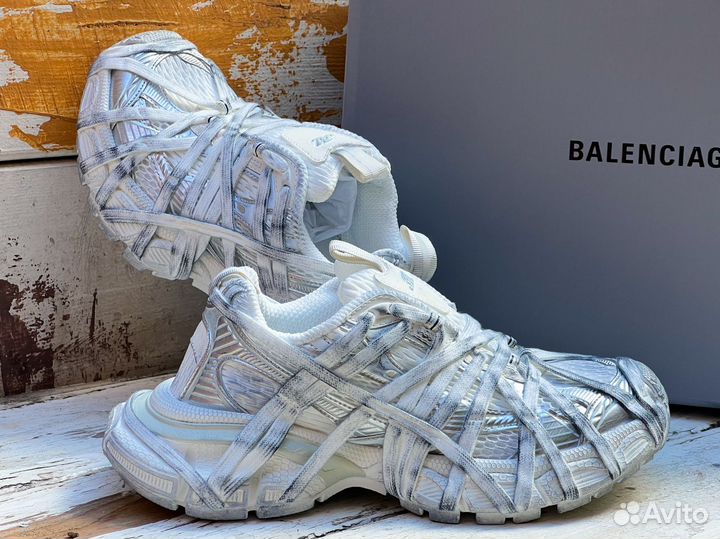 Balenciaga 3XL Extreme Lace Sneaker Champagne