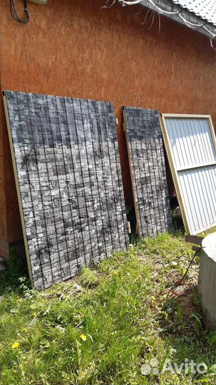 Ворота с калиткой распашные бу