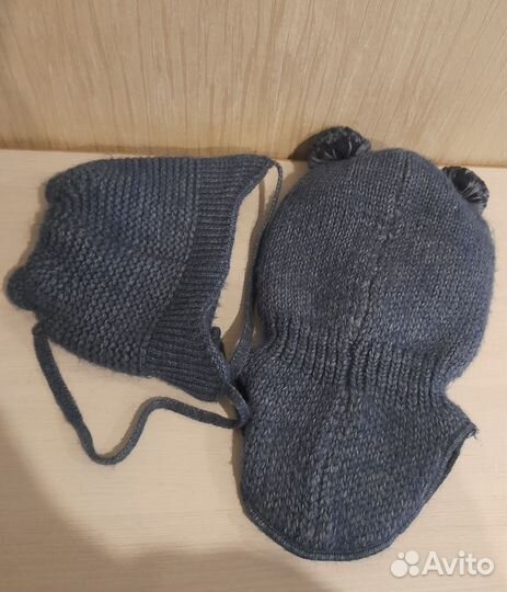 Шапка шлем для мальчика зима