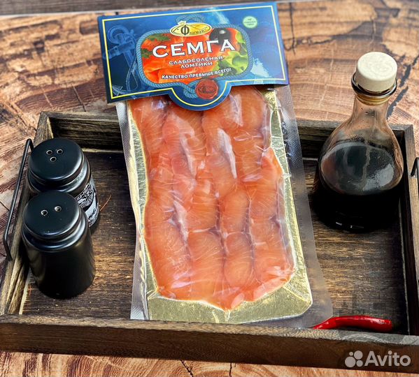Семга нарезка