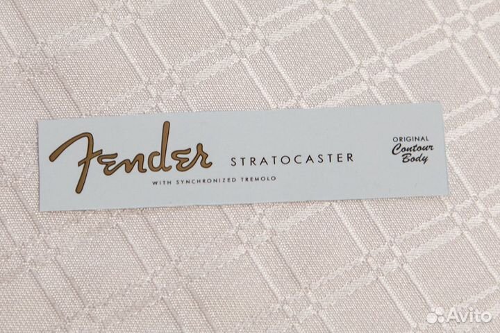 Декаль на гитару Стратокастер логотип