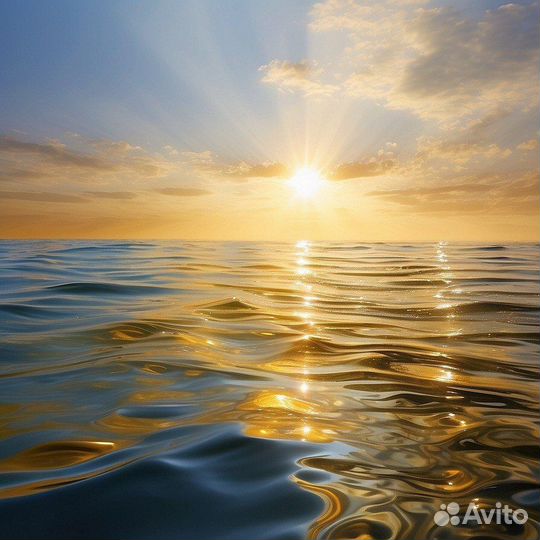 Картины маслом морская янтарная гладь