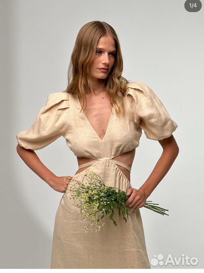 Платье женское лен