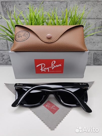 Очки Ray Ban Wayfarer 2140 Черные Стекло