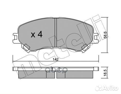 Колодки тормозные 22-1111-0 Metelli