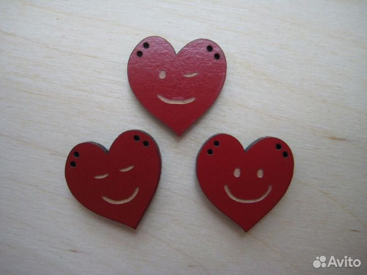 Французские пуговицы-смайлик для творчества
