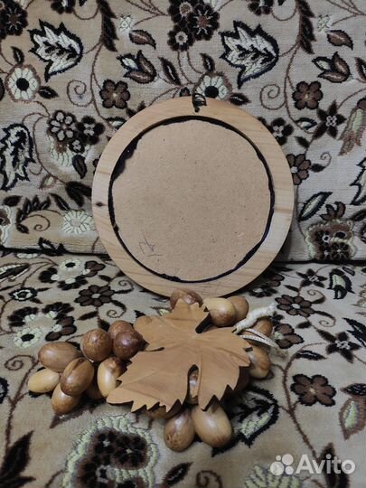 Виноград. Пано деревянное. Старое