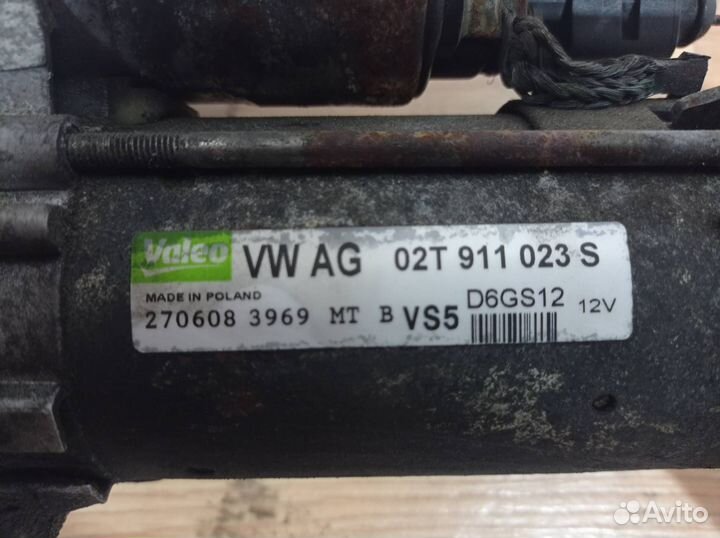 Стартер Skoda Fabia 2 (5J) 5J 2009 02T911023R