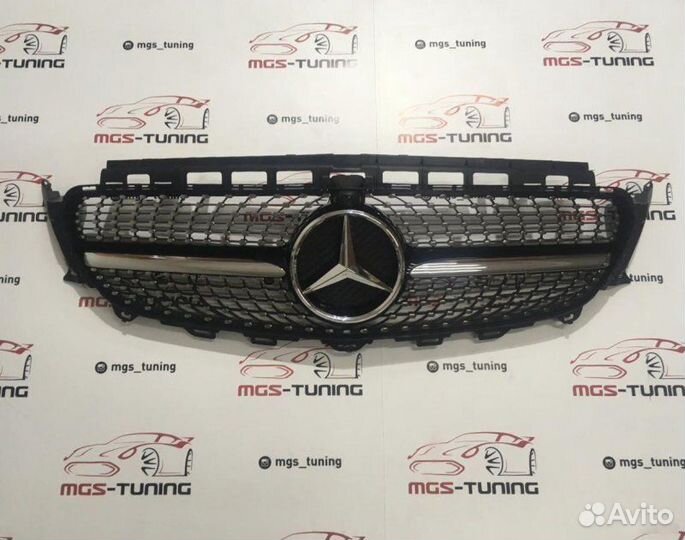 Решетка на Mercedes GLK 12-15г. Diamond Silver