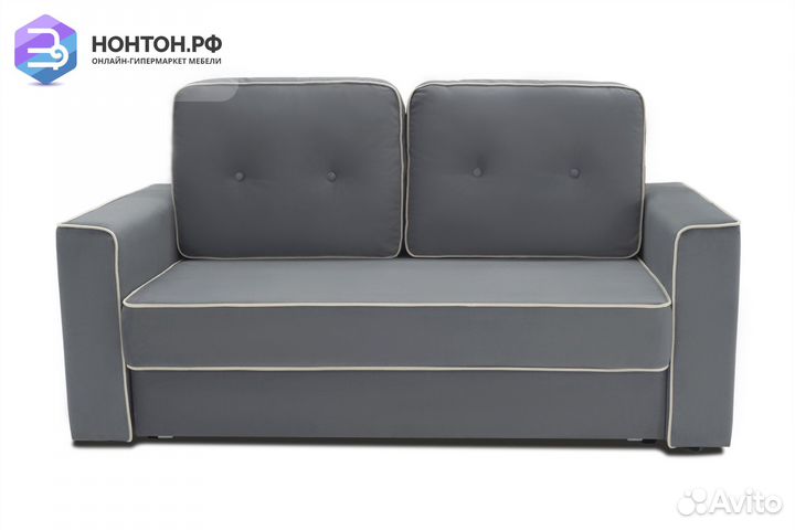 Диван еврокнижка Берген темно-серый