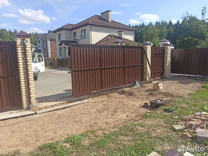 Откатные ворота под ключ