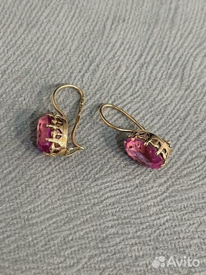 Золотые серьги СССР
