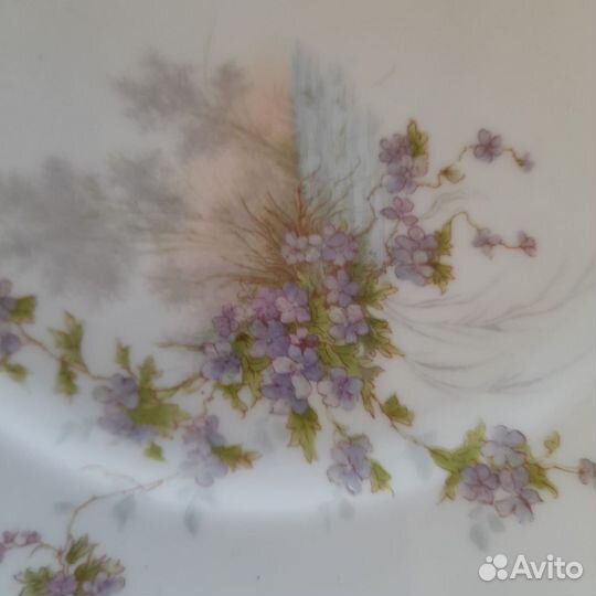 Роскошные антикварные тарелки М.С. Кузнецова