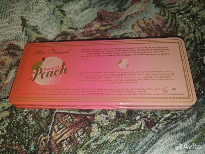 Палетка теней too faced