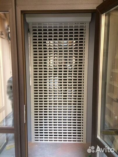 Роллетные решетки на окна Алютех 850*1450 мм