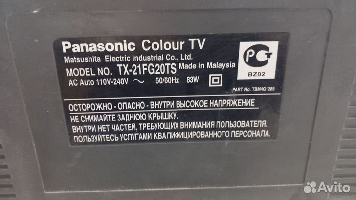 Телевизор Panasonic TX-21FG20TS. Торг