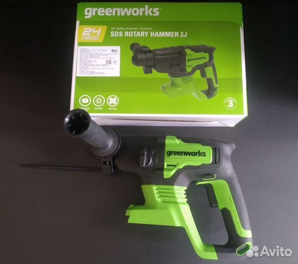 Перфоратор аккумуляторный GreenWorks G24HD,24V