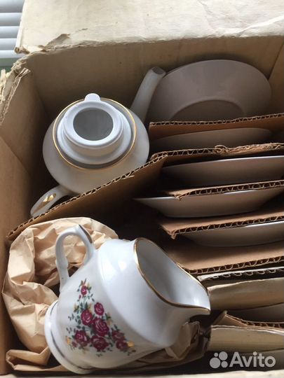 Кофейный сервиз Рига Новый.Фарфор. В упаковке