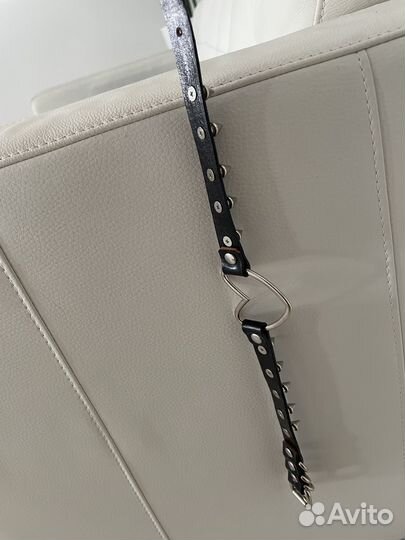 Чокер кожаный