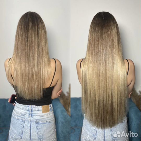 Наращивание волос, кератиновое выпрямление