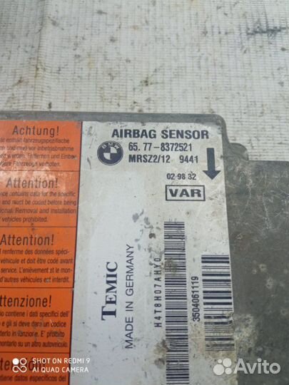 Блок управления аирбаг Bmw 3 E46