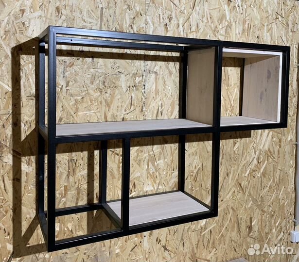 Полка подвесная, настенная лофт