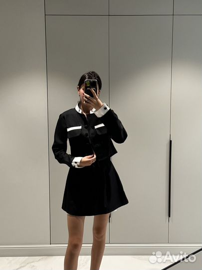 Костюм жакет + юбка-шорты