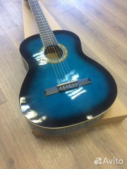 Гитара silverton синяя новая классика 39»
