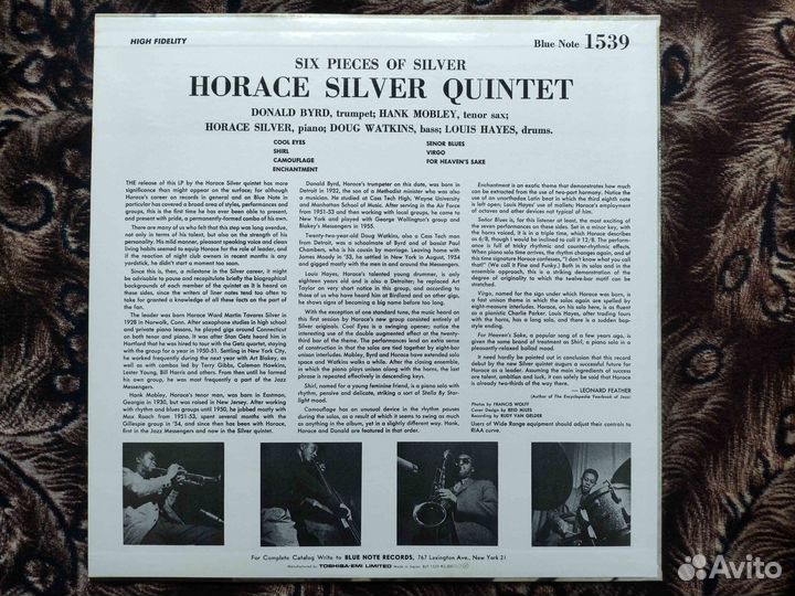 Horace Silver – 6 Pieces Of Silver – Japan 1983 #2