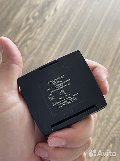 Тени dior mono. Графитовые матовые