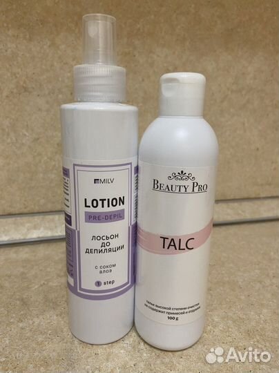 Лосьон и тальк для дипеляции