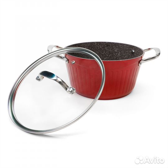 Набор посуды Galaxy Line GL9515, 5 предметов, крас