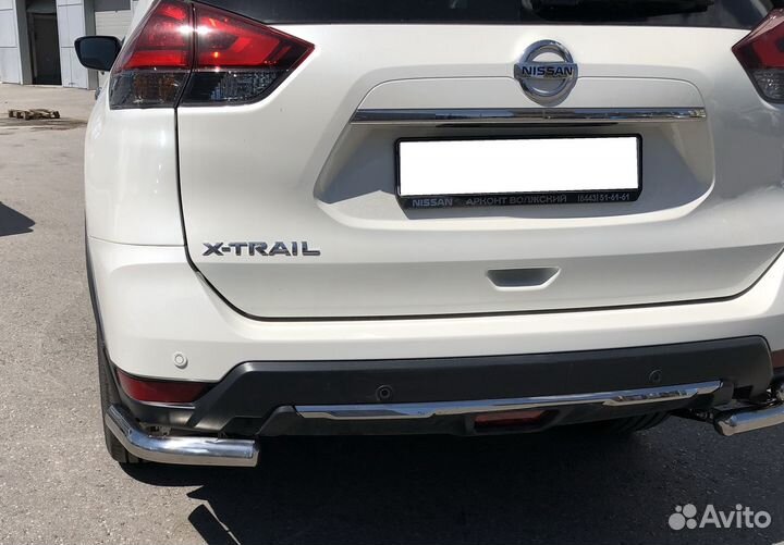 Защита заднего бампера Nissan X-trail 2018