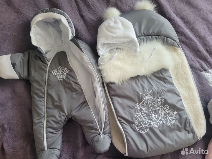 Зимний конверт в коляску