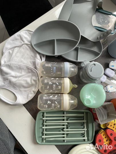 Бутылочка nuk силиконовая детская посуда