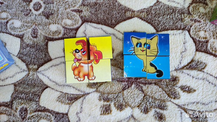 Кубики и домино для детей от 1 года и старше