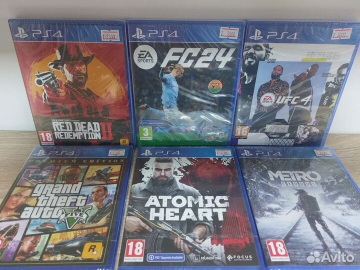 Игровые диски для PS4, PS5. Новые. Трендовые