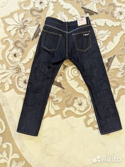 Джинсы селвидж сырой деним новые