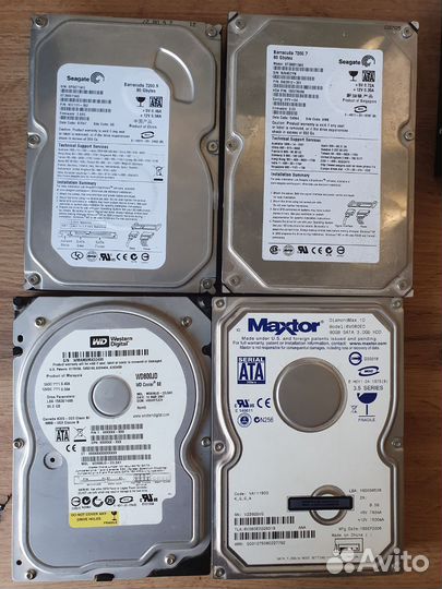 Жёсткие диски 80 - 250 gb