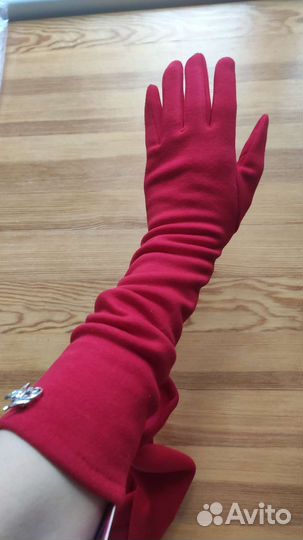 Перчатки женские длинные