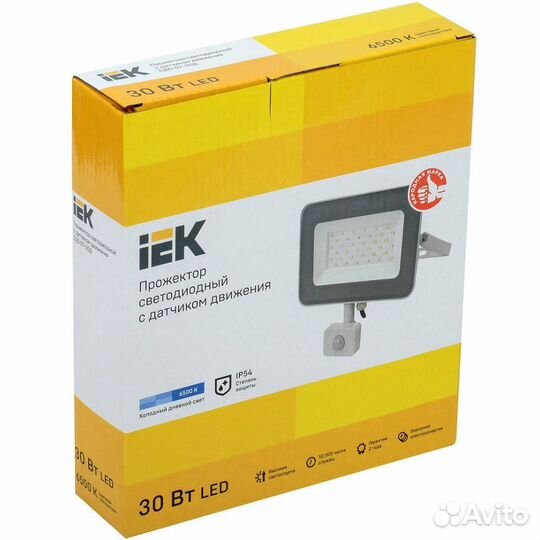 Прожектор IEK сдо 07-30Д 30Вт. с датчиком движения