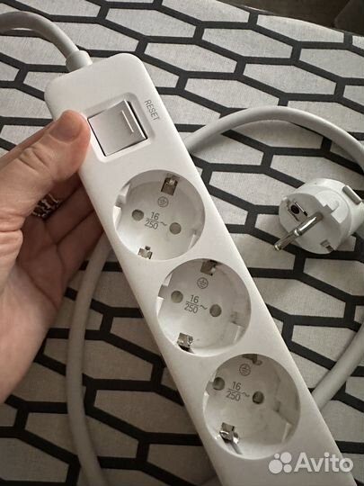 Сетевой фильтр Xiaomi Mi Power Strip Global 3xUSB