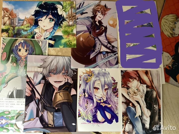 Значки, брелки и карточки по аниме и играм