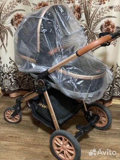 Коляска 2 в 1 luxmom черная