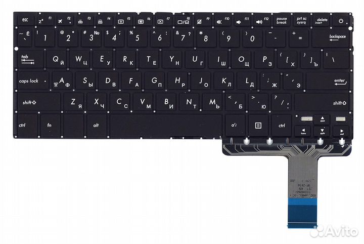 Клавиатура для Asus UX330CA черная с подсветкой