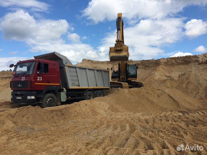 Песок \ Отсев гранитный строительный для строитель