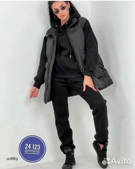 Спортивный костюм женский теплый новый